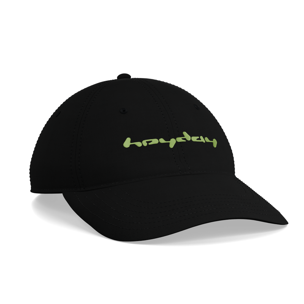 Heyday Logo Black Cap – left angle view