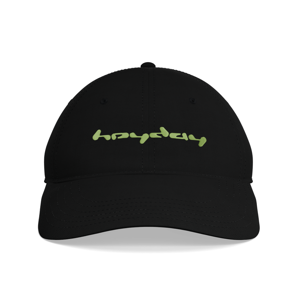 Heyday Logo Black Cap – front view