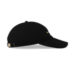 Heyday Logo Black Cap – left side view