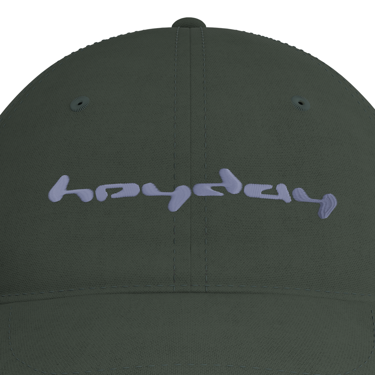 Heyday Logo Cypress Cap – embroidery detail