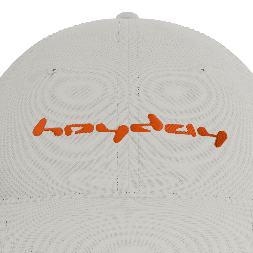 Heyday Logo Bone Cap – embroidery detail