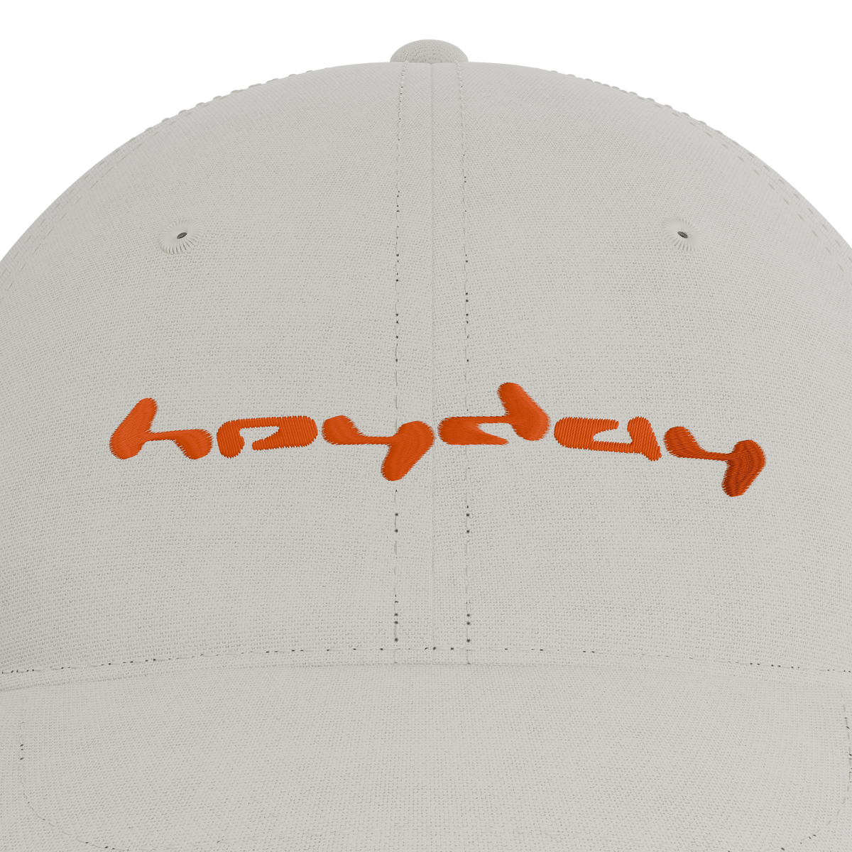 Heyday Logo Bone Cap – embroidery detail