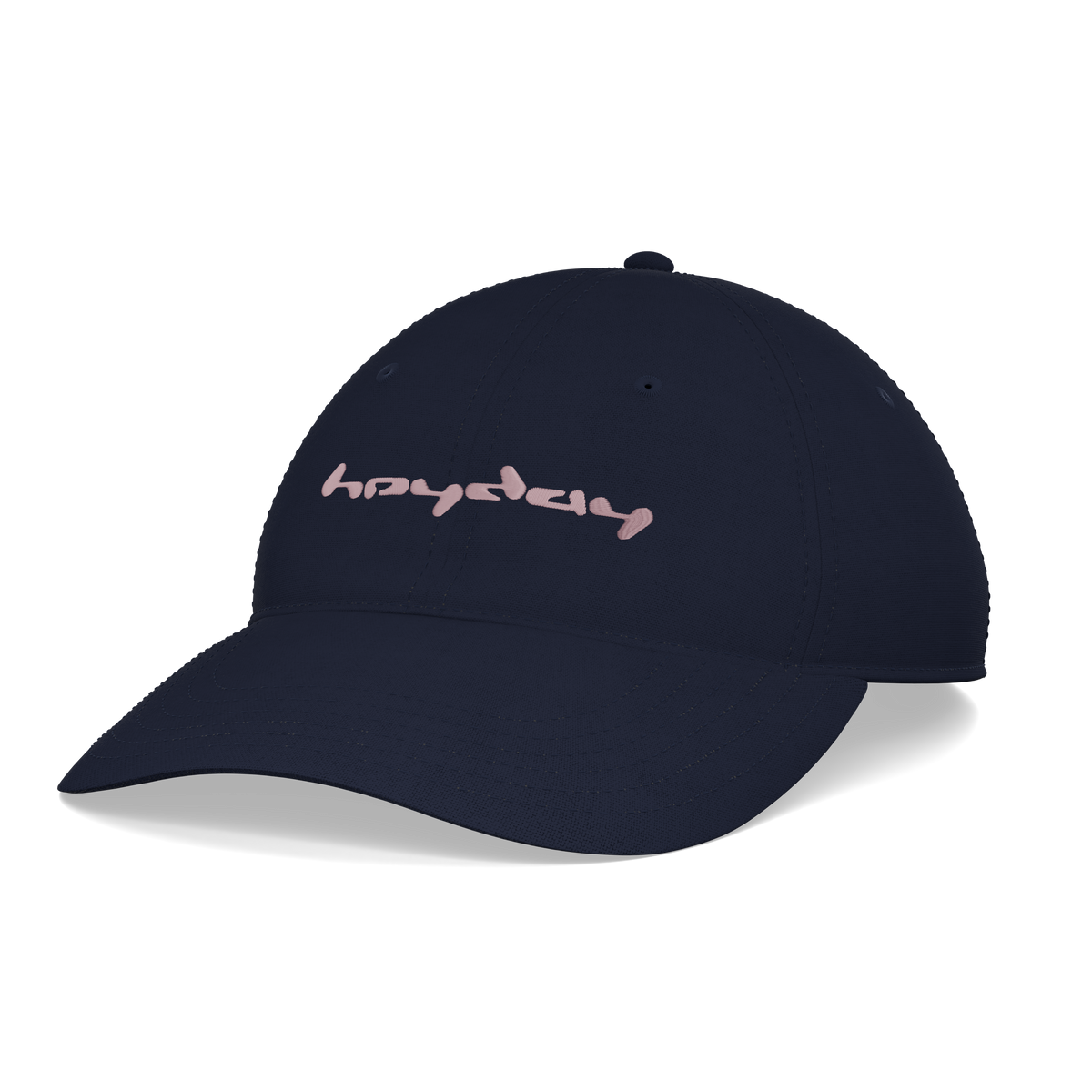 Heyday Logo Midnight Blue Cap – right angle view