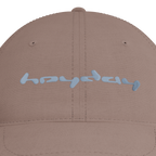 Heyday Logo Hazy Pink Cap – embroidery detail