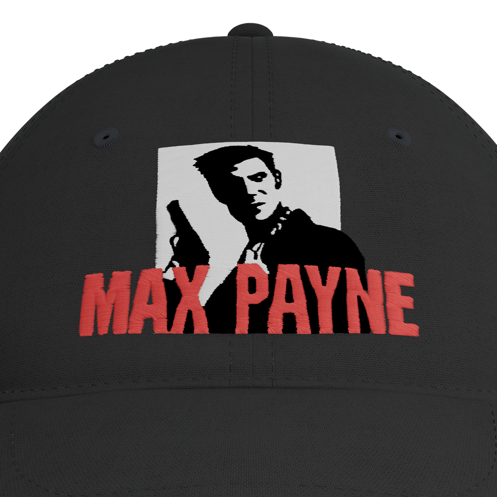 Max Payne Cap – embroidery detail
