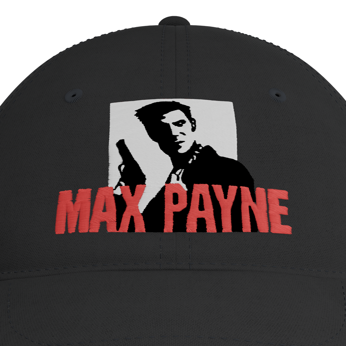 Max Payne Cap – embroidery detail