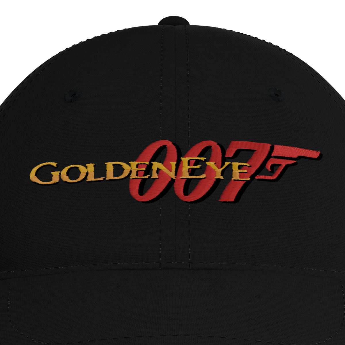 GoldenEye Cap – embroidery detail