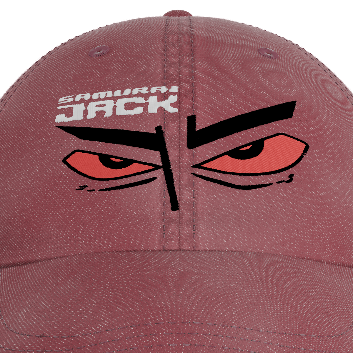 Samurai Jack – Signature Scowl Cap – embroidery detail