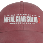 Metal Gear Solid 2: Sons of Liberty Red Cap – embroidery detail