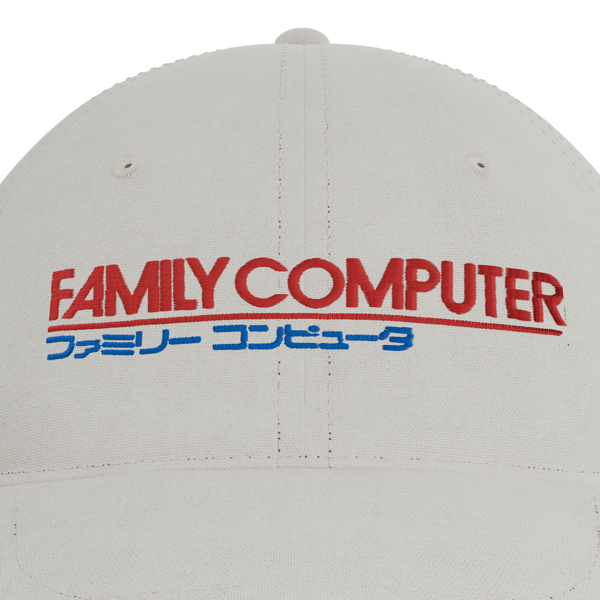 Nintendo Family Computer Cap – embroidery detail