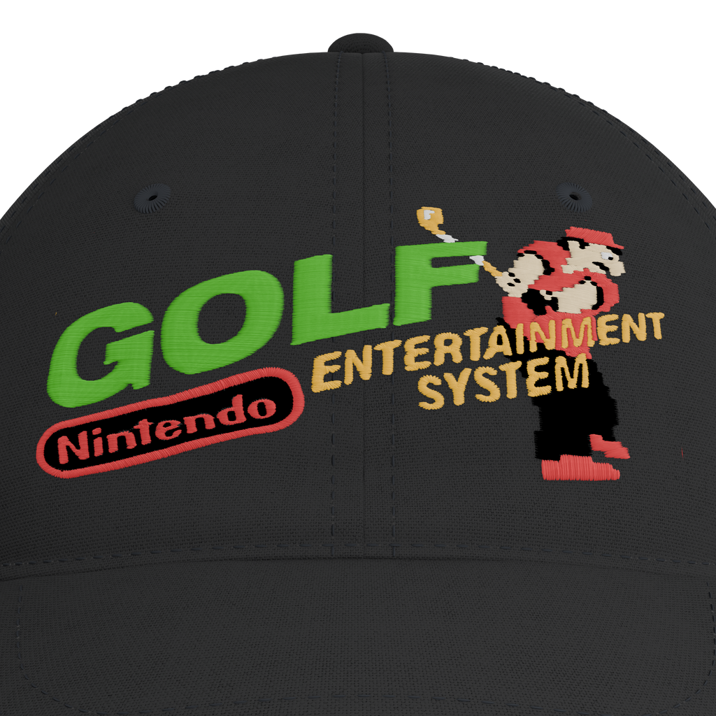 NES Golf Cap – embroidery detail