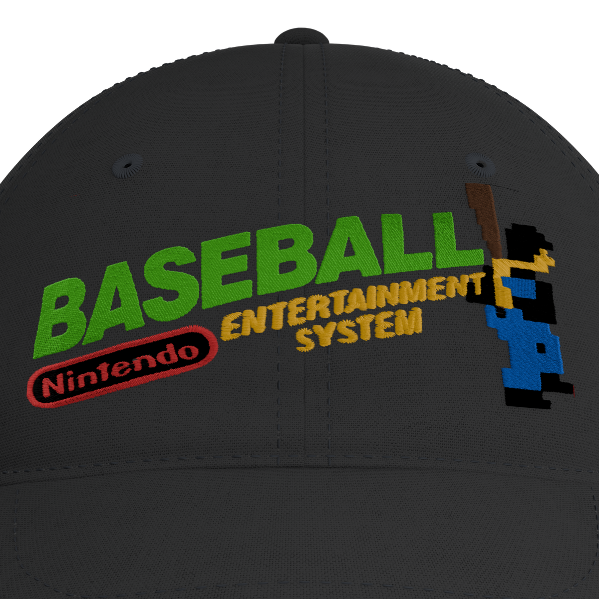 NES Baseball Cap – embroidery detail