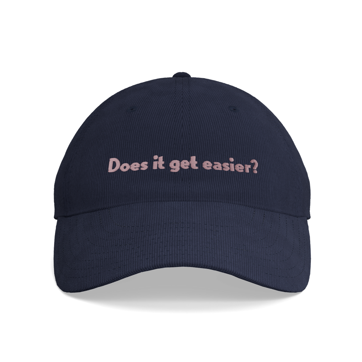 Lost in Translation – "Does It Get Easier?" Corduroy Cap – front view