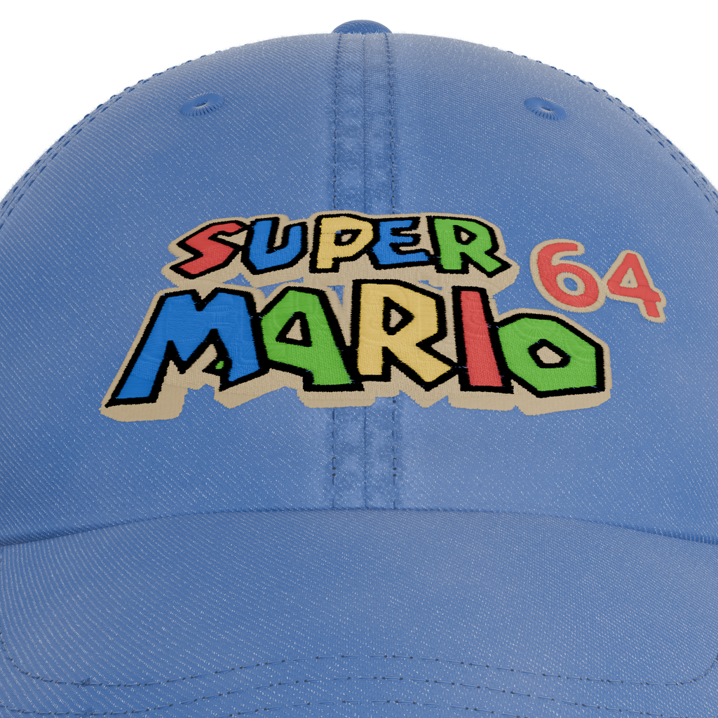 Super Mario 64 Cap – embroidery detail