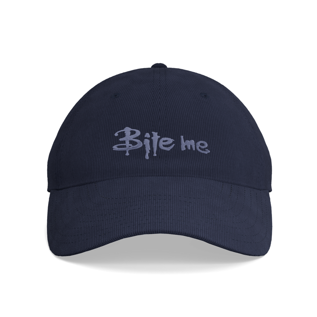 Buffy the Vampire Slayer – Bite Me Corduroy Cap – front view