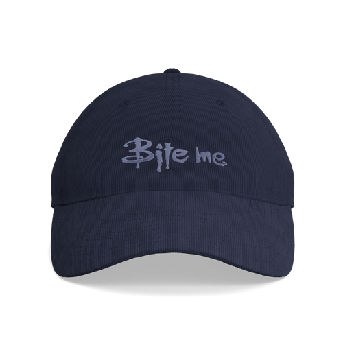 Buffy the Vampire Slayer – Bite Me Corduroy Cap – front view