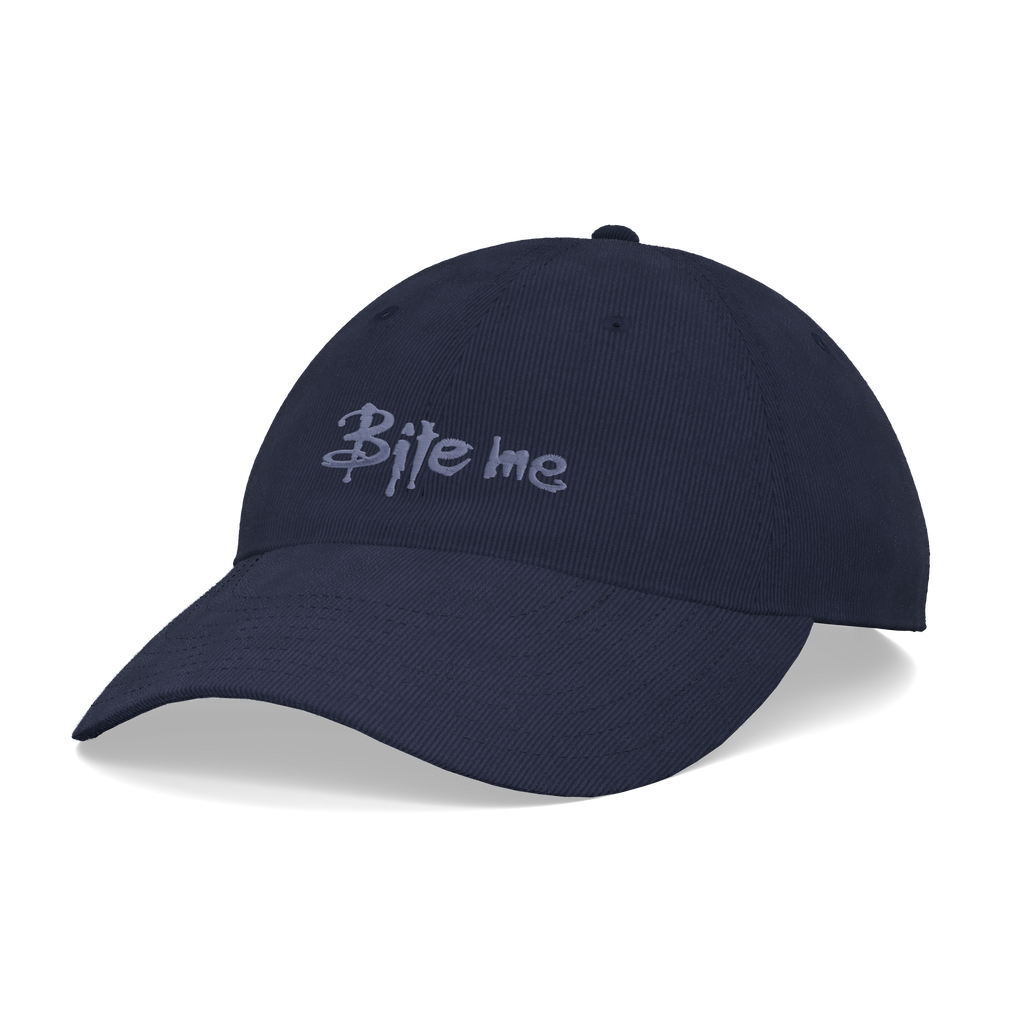 Buffy the Vampire Slayer – Bite Me Corduroy Cap – right angle view