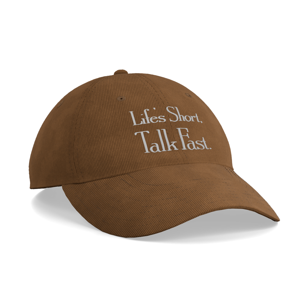 Gilmore Girls – Life's Short Talk Fast Corduroy Cap – left angle view