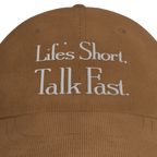Gilmore Girls – Life's Short Talk Fast Corduroy Cap – embroidery detail