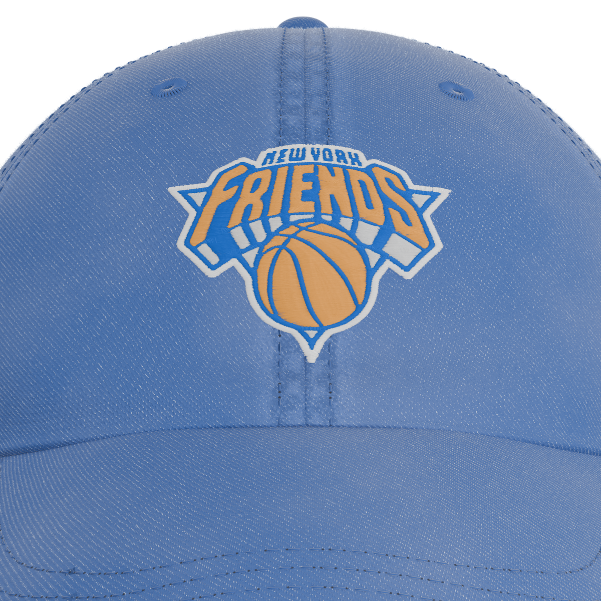 Friends – Friends in Knicks Style Cap – embroidery detail