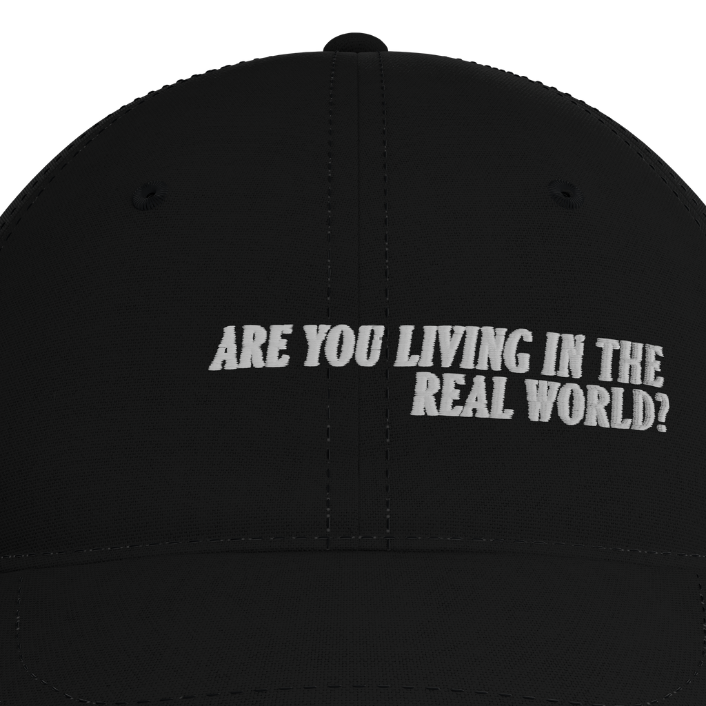 Cowboy Bebop – "Are You Living in the Real World?" Cap – embroidery detail
