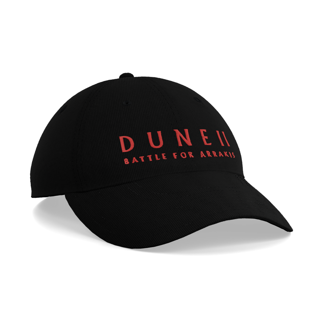 Dune II Battle for Arrakis Black Corduroy Cap