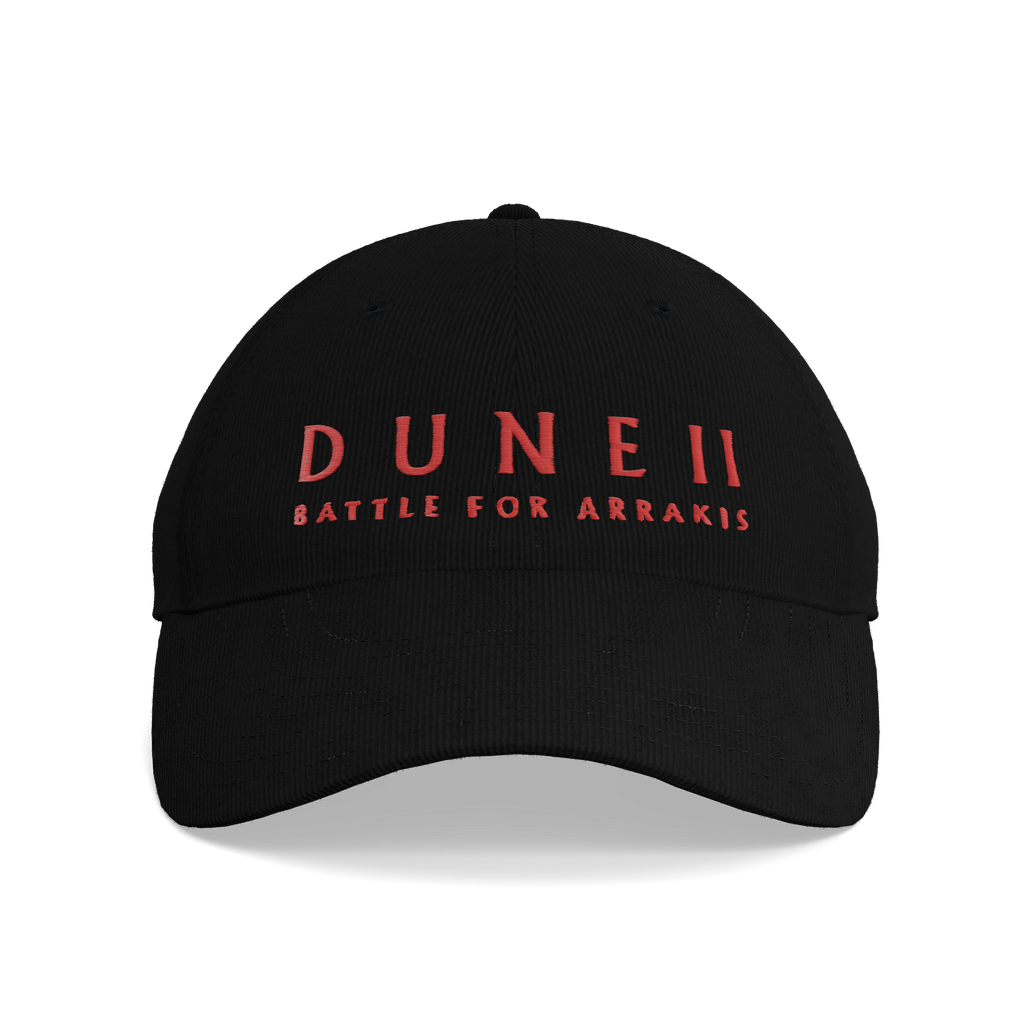 Dune II Battle for Arrakis Black Corduroy Cap