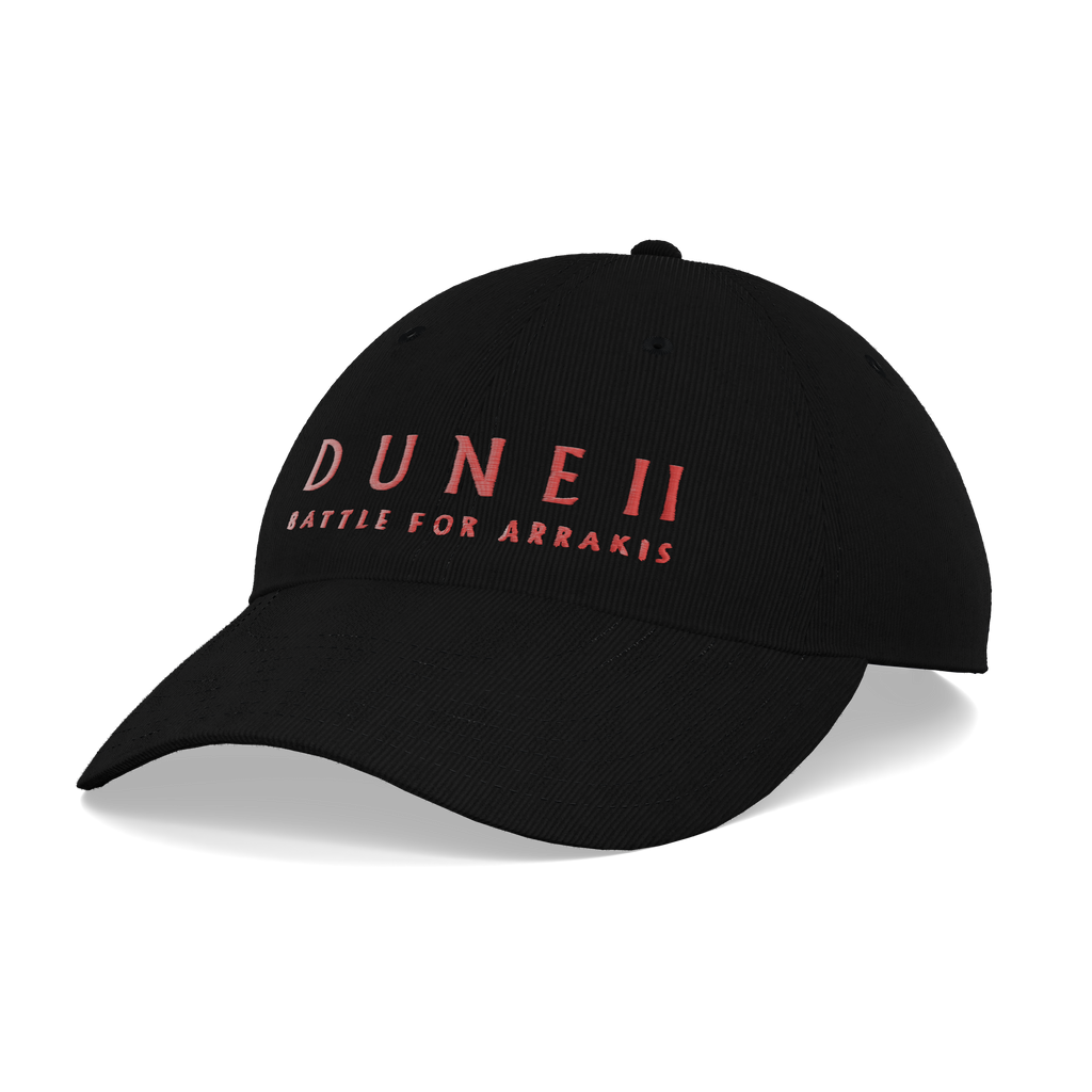 Dune II Battle for Arrakis Black Corduroy Cap