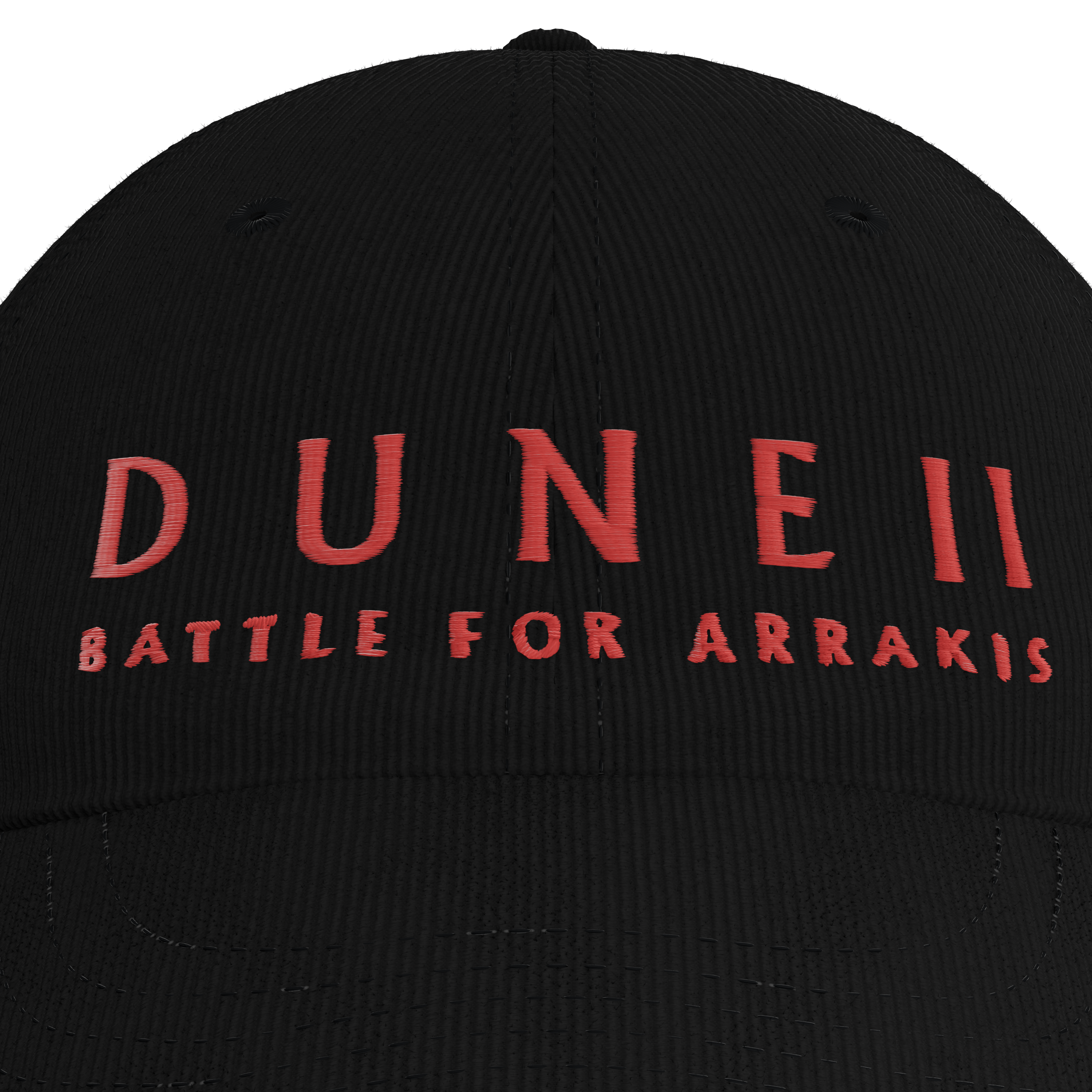 Dune II Battle for Arrakis Black Corduroy Cap