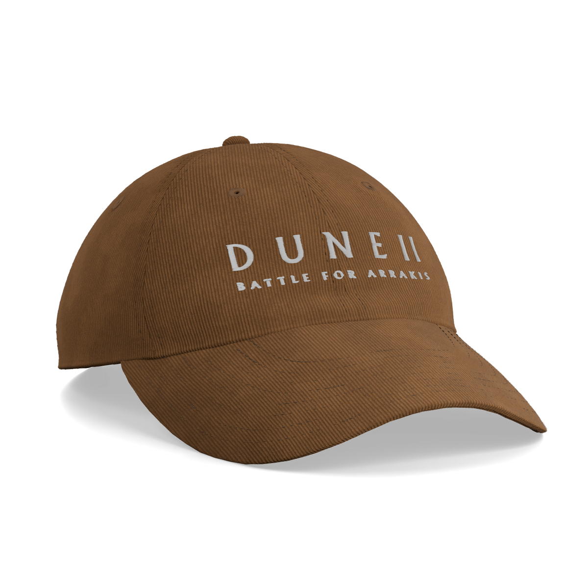 Dune II Battle for Arrakis Brown Corduroy Cap – left angle view