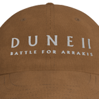 Dune II Battle for Arrakis Brown Corduroy Cap – embroidery detail