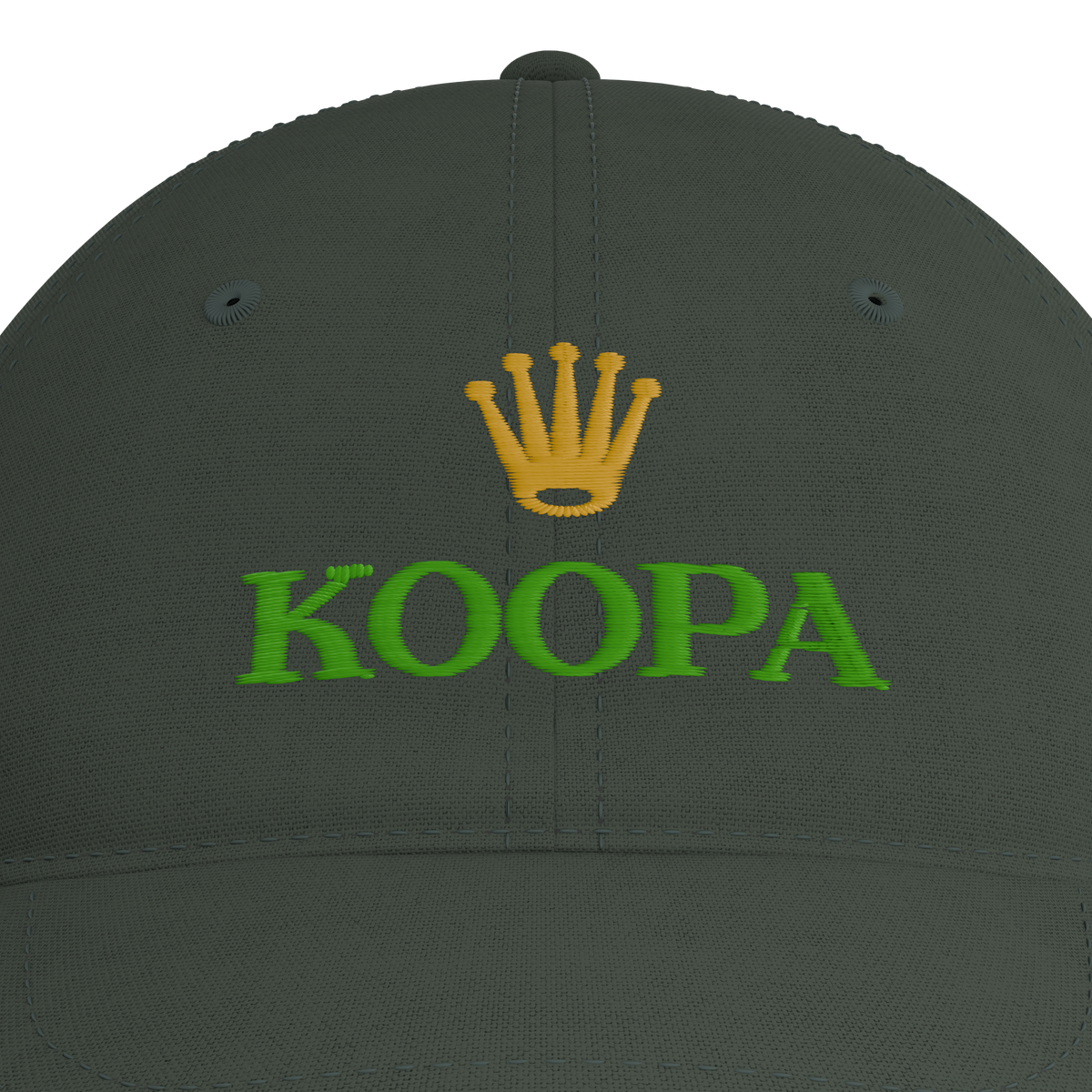 Mario Kart – Koopa Logo Cap – embroidery detail