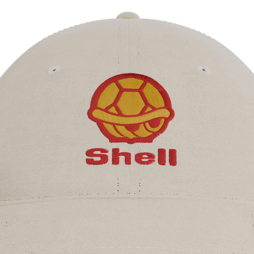Mario Kart – Shell Logo Cap – embroidery detail
