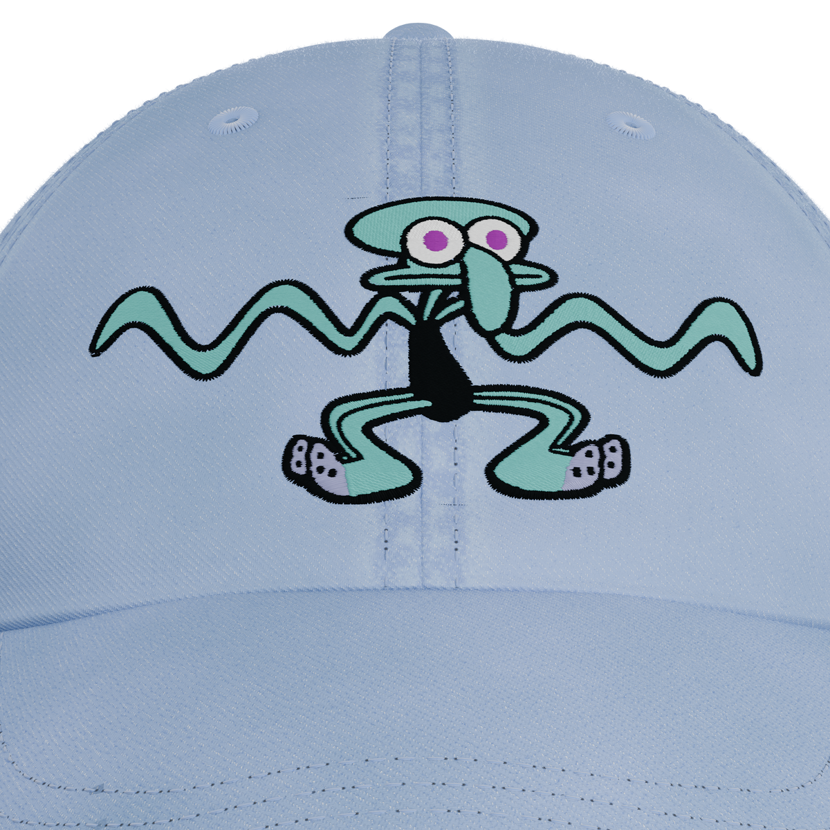 Spongebob SquarePants – Dancing Squidward Cap – embroidery detail