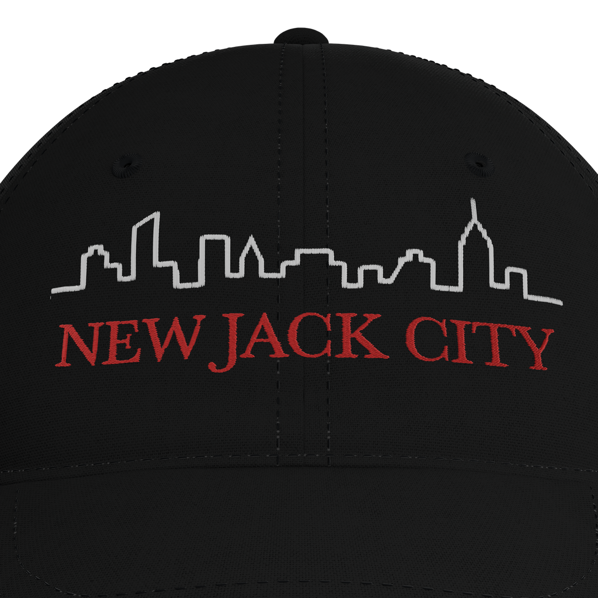 New Jack City Cap – embroidery detail