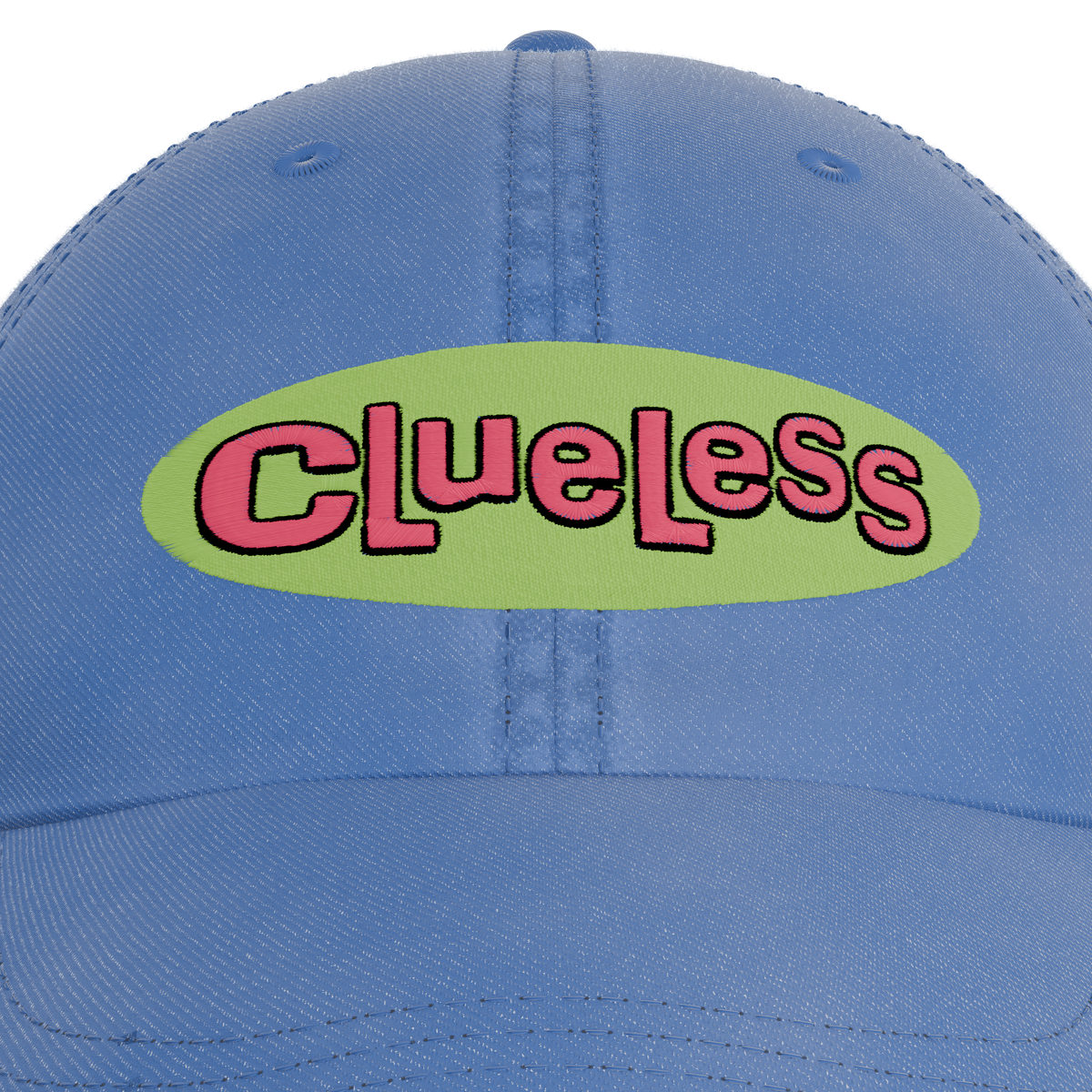 Clueless Cap – embroidery detail